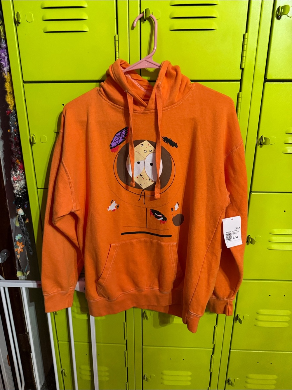 Forever 21 Orange Graphic Crewneck Hoodie South Park